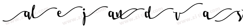 Alejandra Stylistic字体转换